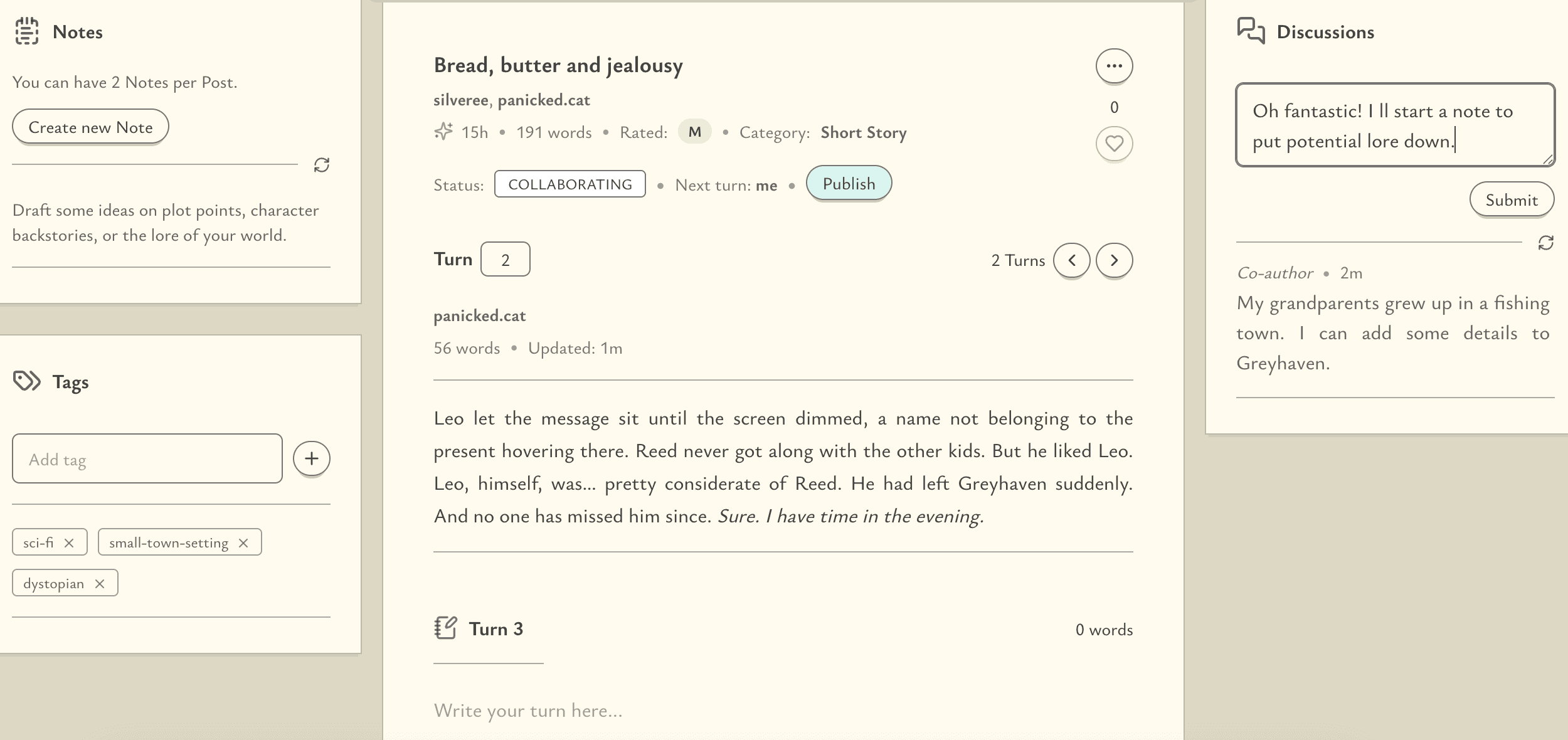 Collaborate and publish